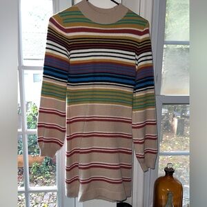 Free People Striped Sweater Dress